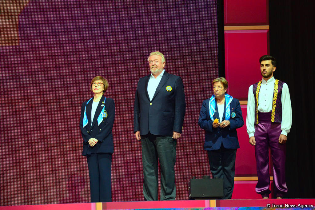 Awarding ceremony of winners of 37th Rhythmic Gymnastics World Championships held in Baku (PHOTO)