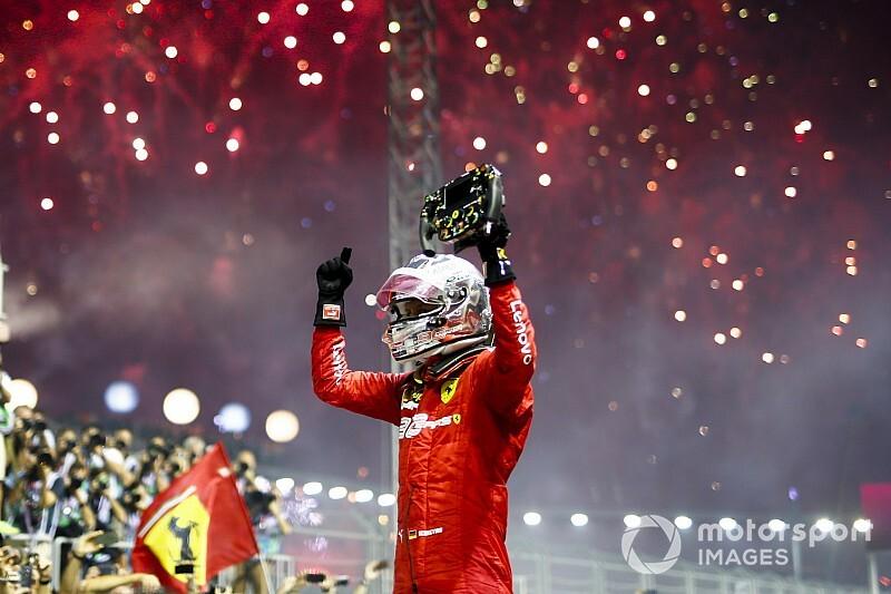 Феттель выиграл Гран-при Сингапура "Формулы-1"
