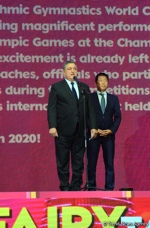 Грандиозная церемония закрытия 37-го Чемпионата мира по художественной гимнастике в Баку (ВИДЕО, ФОТО)
