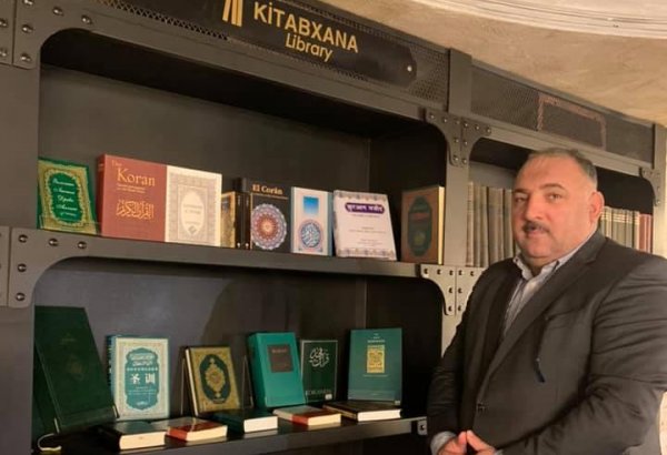Бахрам Багирзаде подарил большую коллекцию Корана Baku Book Center (ВИДЕО, ФОТО)