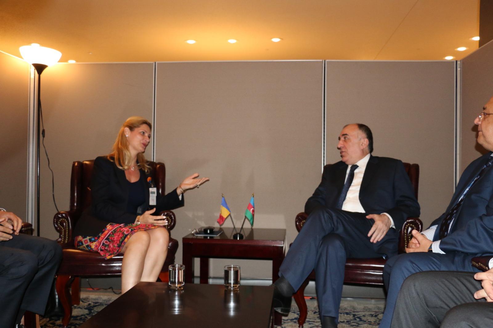 Эльмар Мамедъяров встретился с министром иностранных дел Румынии(ФОТО)