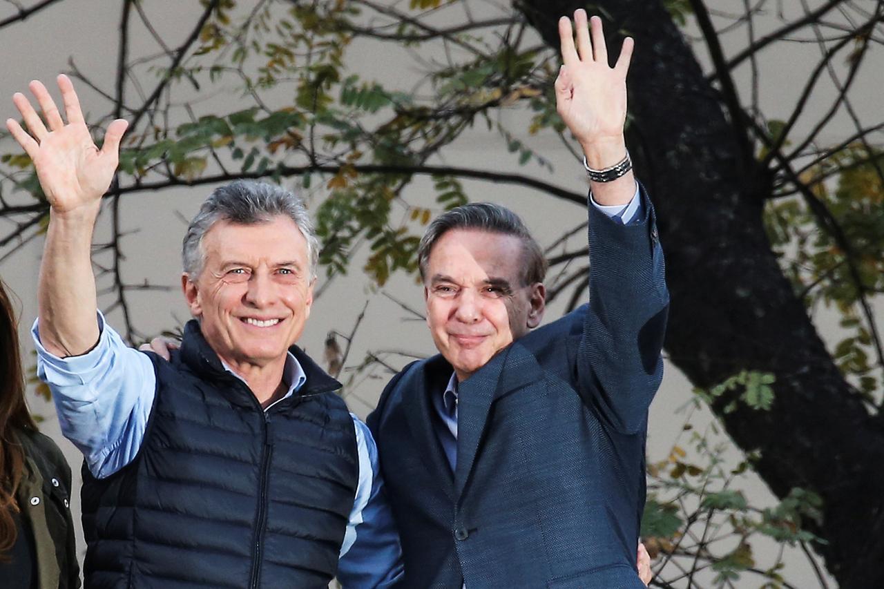 Argentina's Macri launches election push with Buenos Aires march