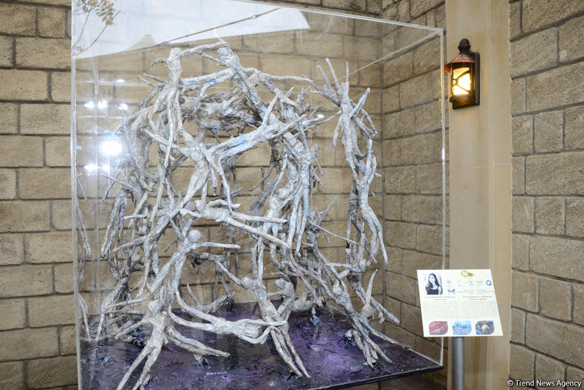 Works of 8th International Exhibition “From Waste to Art” showcased at Nasimi Festival (PHOTO)