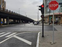 В Баку изменен порядок движения автомобилей на пересечении двух проспектов (ФОТО)