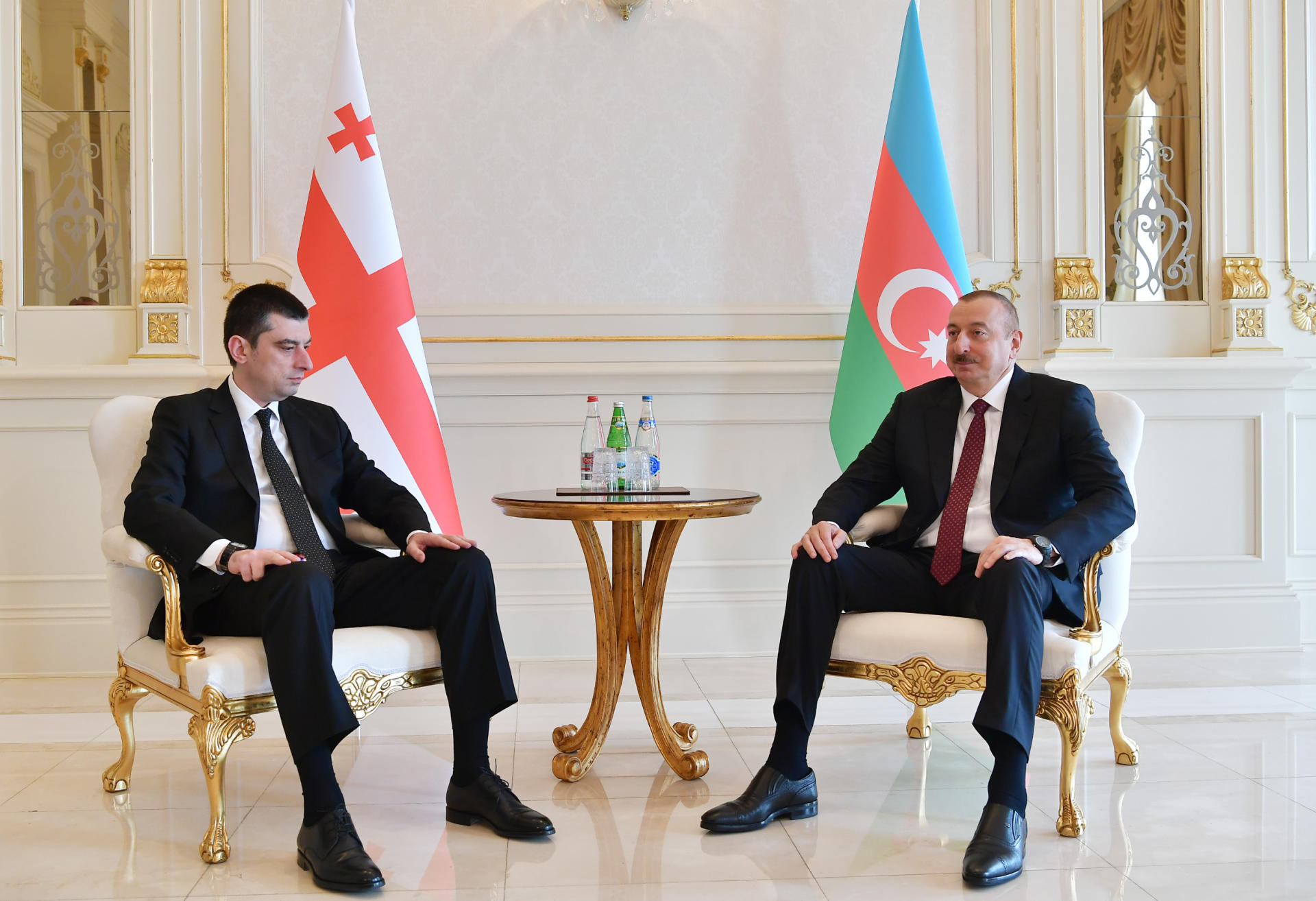 Президент Ильхам Алиев принял премьер-министра Грузии (ФОТО)