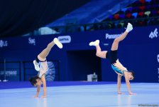 Rhythmic and aerobic gymnastics competitions underway at National Gymnastics Arena in Baku (PHOTO)