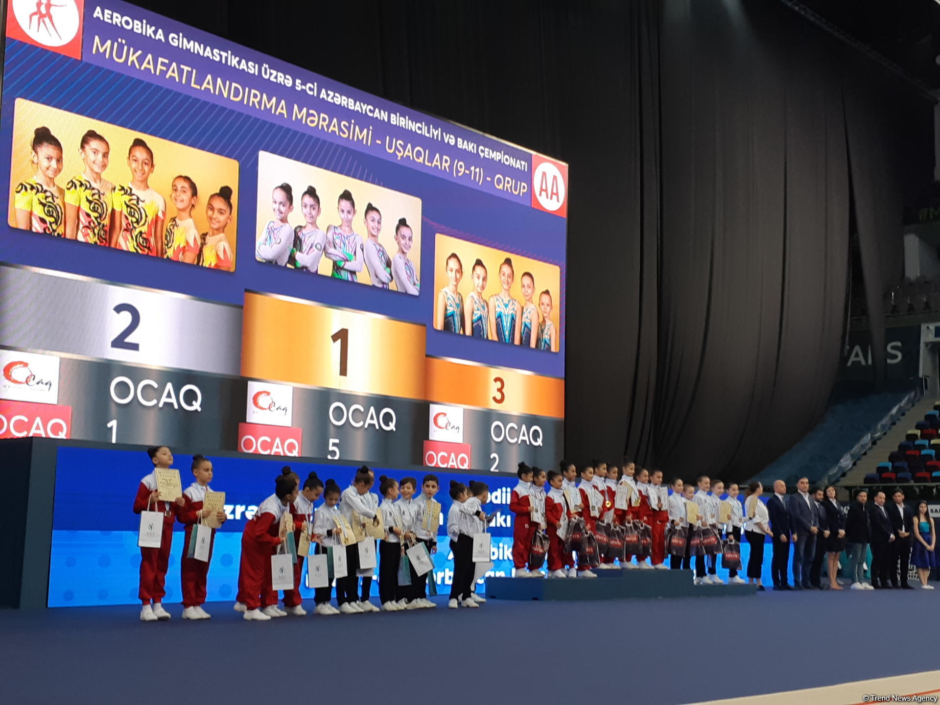 В Баку состоялась церемония награждения победителей соревнований по художественной и аэробной гимнастике (ФОТО)