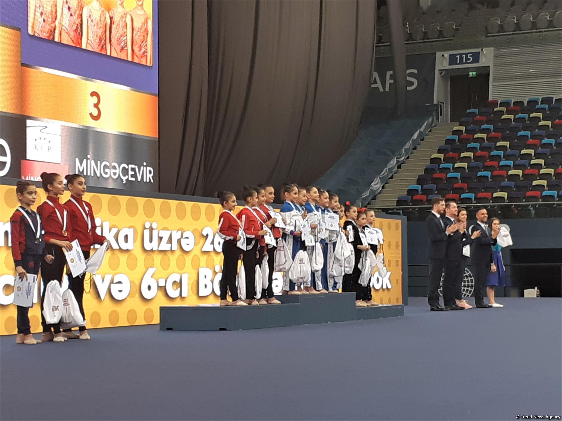 В Баку прошла церемония награждения победителей Кубка регионов по художественной гимнастике (ФОТО)