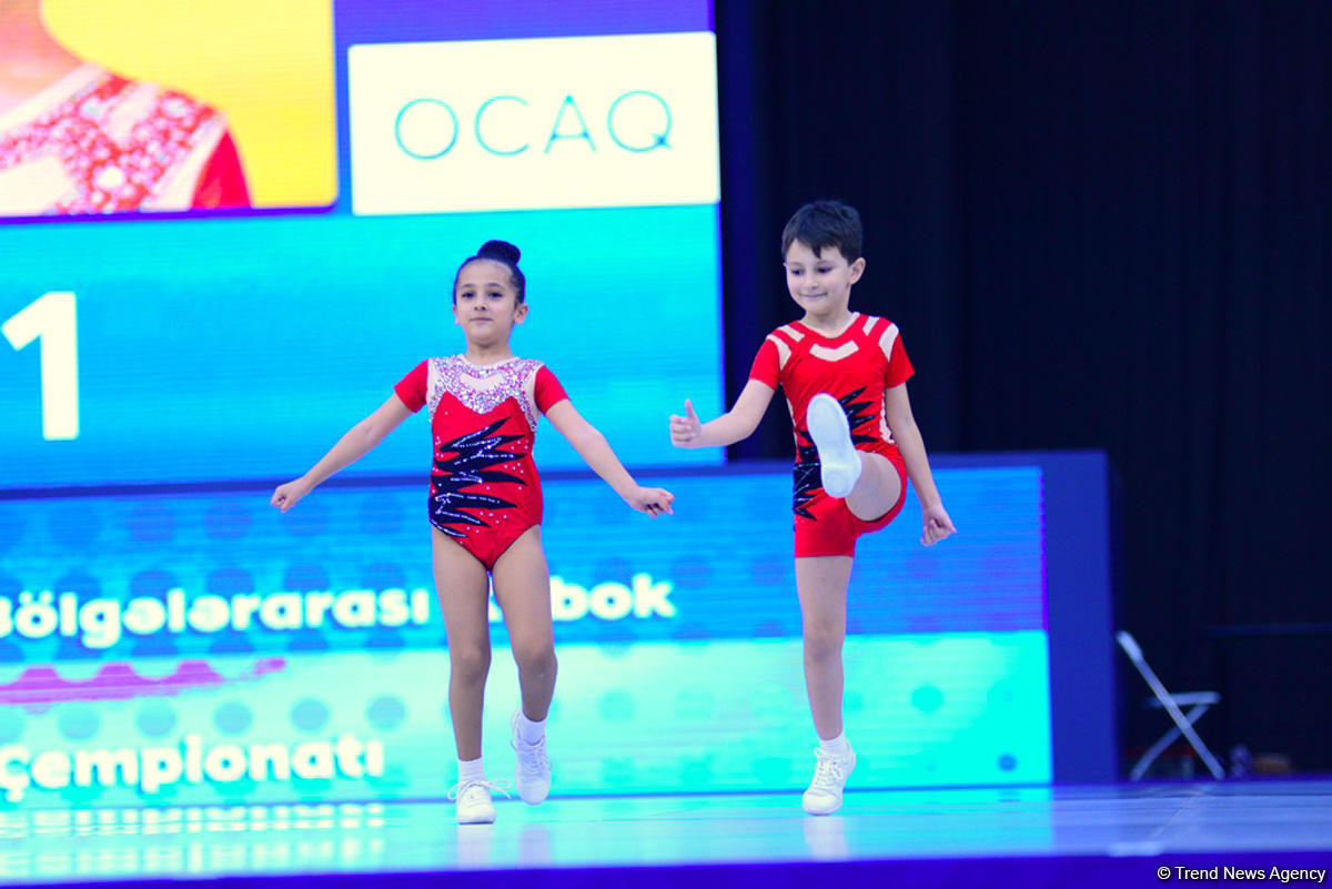 Rhythmic and aerobic gymnastics competitions underway at National Gymnastics Arena in Baku (PHOTO)