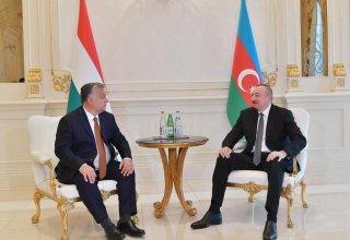 Azerbaijani president meets Hungarian PM (PHOTO)