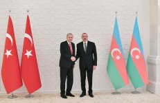 Başkan Erdoğan'ın Bakü ziyaretinden ilk kareler