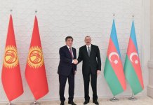 Prezident İlham Əliyevin Qırğızıstan Prezidenti Sooronbay Jeenbekov ilə görüşü olub (FOTO) (YENİLƏNİB)