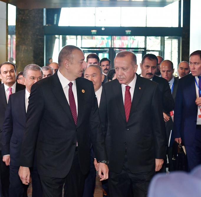 President Ilham Aliyev attends 7th Turkic Council Summit in Baku (PHOTO)