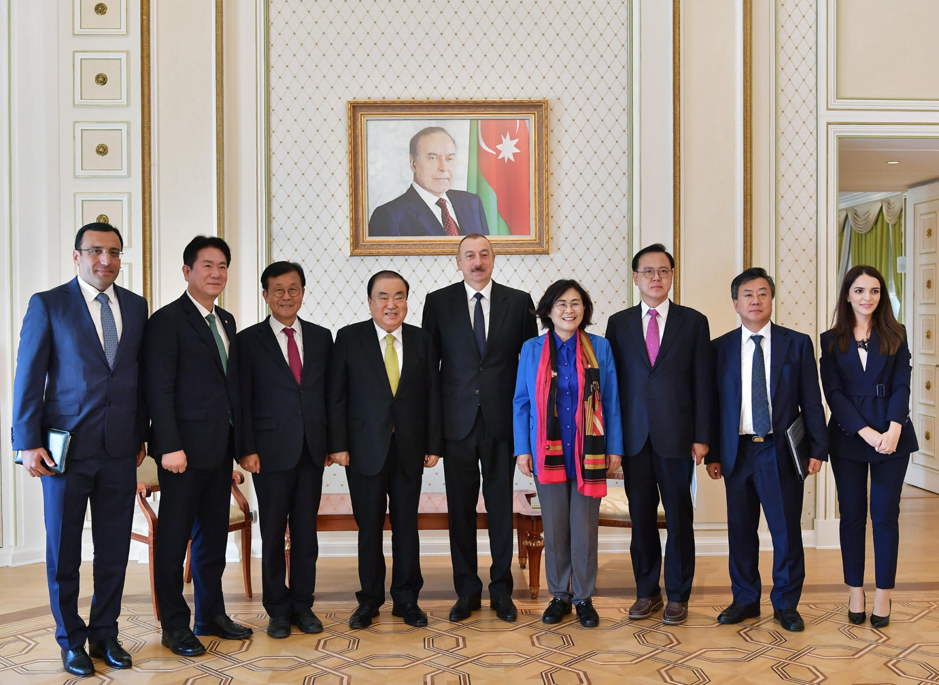 Prezident İlham Əliyev Koreya Respublikası Milli Assambleyasının sədrini qəbul edib (FOTO) (YENİLƏNİB) - Gallery Image