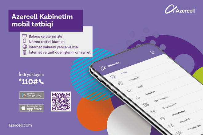 "Azercell"in “Kabinetim” mobil tətbiqi yenilənib