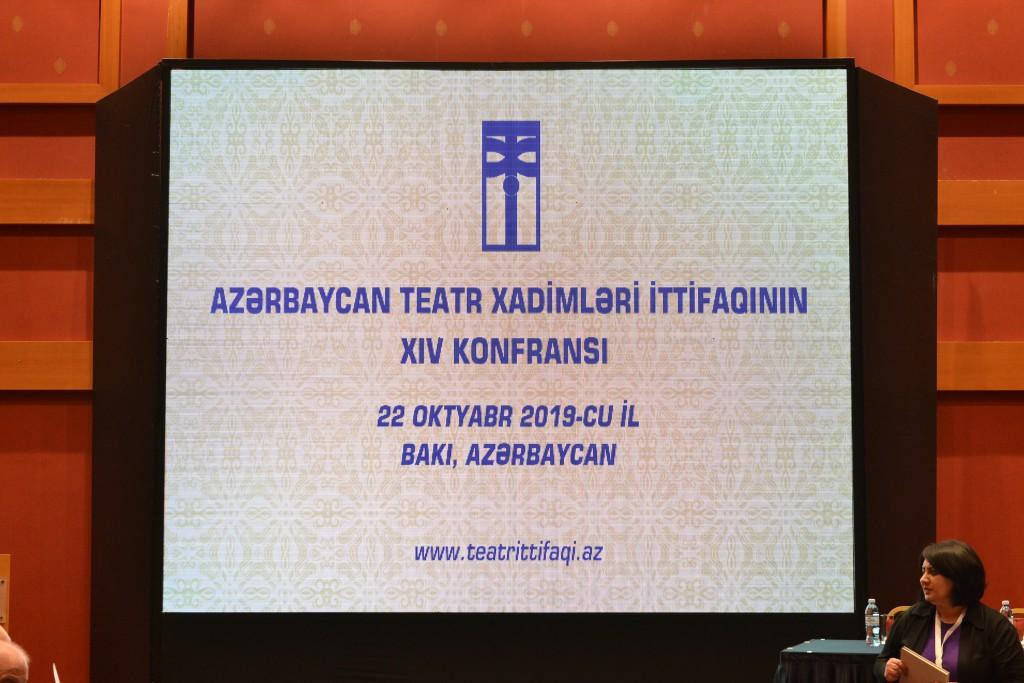 Azərbaycan Teatr Xadimləri İttifaqının XIV konfransı keçirilib (FOTO)