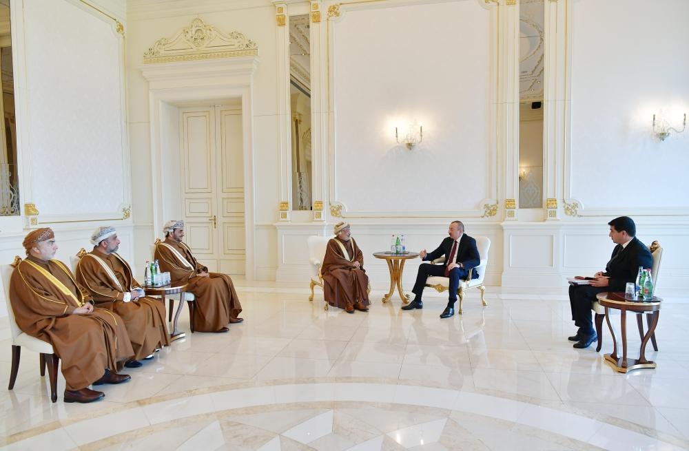 President Ilham Aliyev receives delegation led by President of Oman State Council (PHOTO)