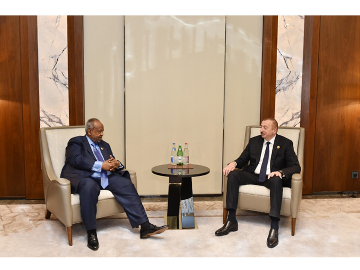 Prezident İlham Əliyev Cibuti Prezidenti ilə görüşüb
