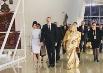 President Ilham Aliyev, First Lady Mehriban Aliyeva attend official reception in honor of heads of state and government participating in Baku Summit (PHOTO)