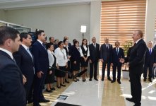 Президент Ильхам Алиев принял участие в церемонии сдачи в эксплуатацию системы снабжения питьевой водой и канализации в Агдаше (ФОТО)