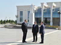 Президент Ильхам Алиев прибыл в Агдашский район (ФОТО) (версия 2)