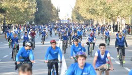 Первый велопробег в Гяндже запомнился массовым участием горожан (ФОТО)