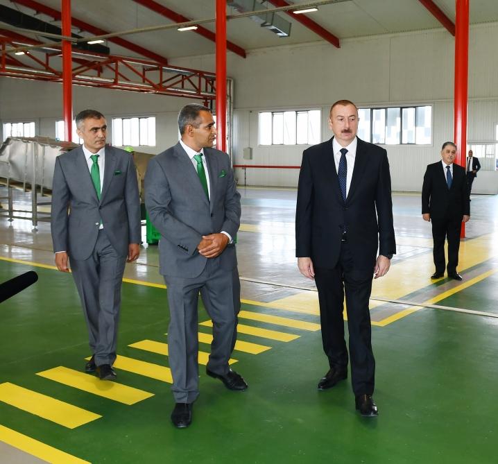 Prezident İlham Əliyev Ağdaşda Biyan Sənaye Parkının açılışında iştirak edib (FOTO) (YENİLƏNİB) - Gallery Image