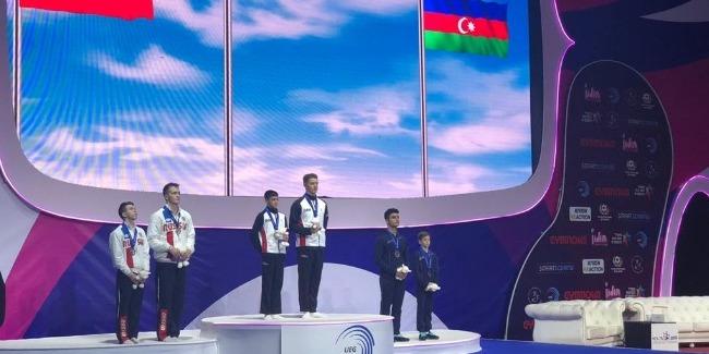 Akrobatika gimnastlarımız Avropa çempionatında bürünc medal qazanıblar