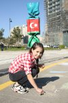 Uşaq evlərinin sakinləri "Mənim sevimli bayrağım" rəsmlərini çəkiblər (FOTO)