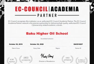 Baku Higher Oil School officially selected as Academia Partner of EC-Council