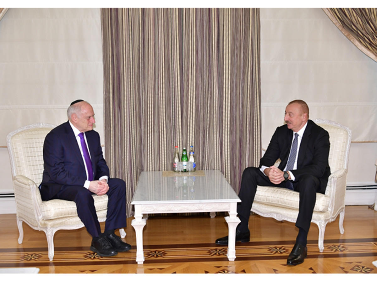 Президент Ильхам Алиев принял заместителя исполнительного председателя Конференции президентов еврейских организаций Америки (ФОТО)
