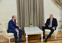 Президент Ильхам Алиев принял делегацию Всемирной конфедерации этноспорта (ФОТО)