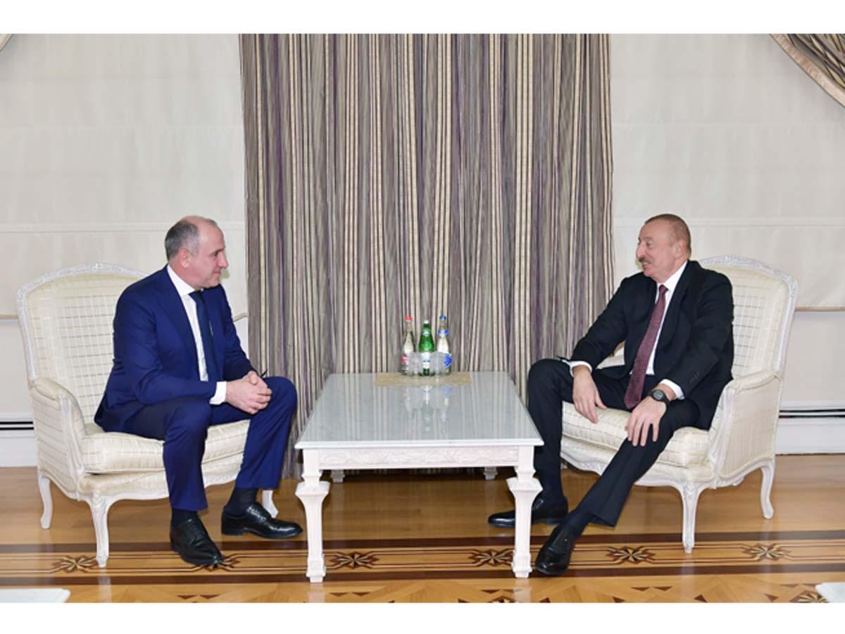 Президент Ильхам Алиев принял делегацию под руководством главы Карачаево-Черкесской республики (ФОТО)