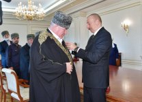 Президент Ильхам Алиев принял делегацию в составе группы мусульманских религиозных деятелей из северокавказских республик России (ФОТО)