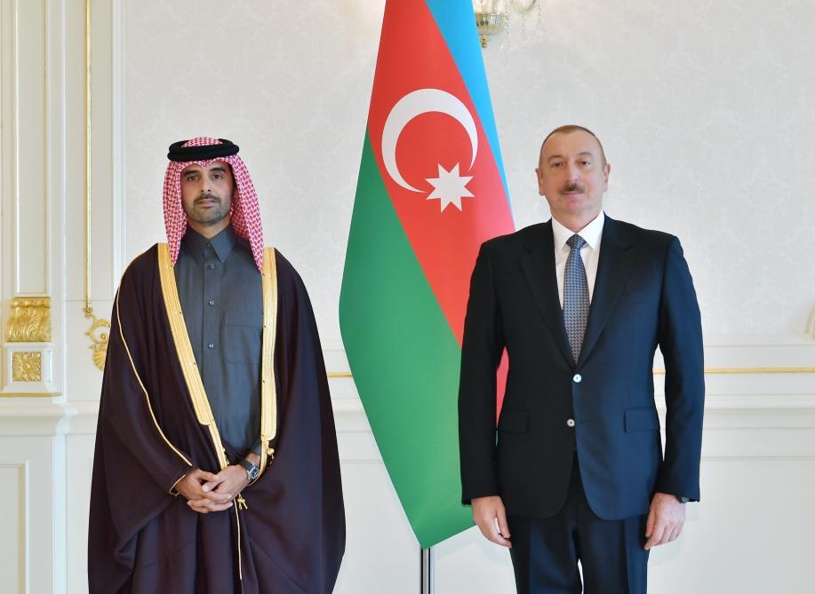 President Ilham Aliyev receives credentials of incoming Qatari ambassador (PHOTO)