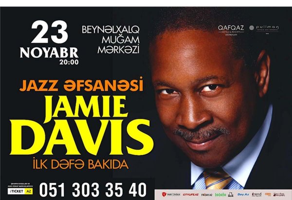 Один из величайших джазовых вокалистов США Джейми Дэвис отметит в Баку юбилей (ВИДЕО)