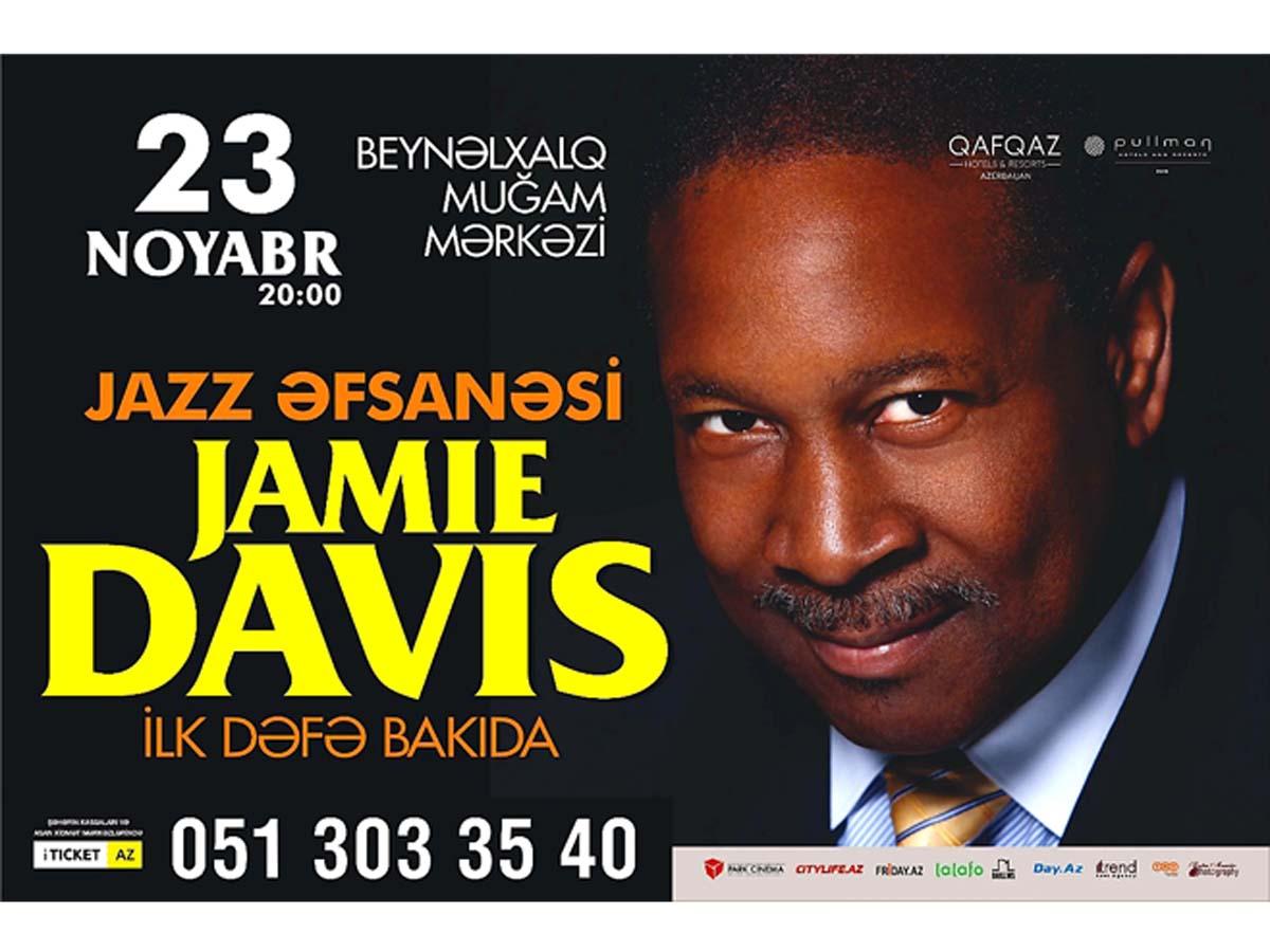 Один из величайших джазовых вокалистов США Джейми Дэвис отметит в Баку юбилей (ВИДЕО)
