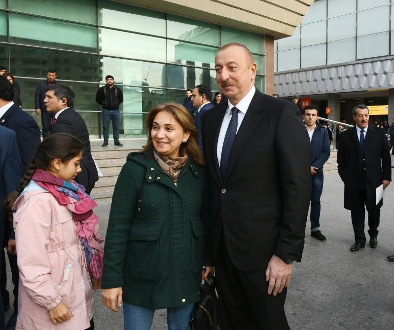 President Ilham Aliyev inaugurates Pirshaghi railway Station (PHOTO)