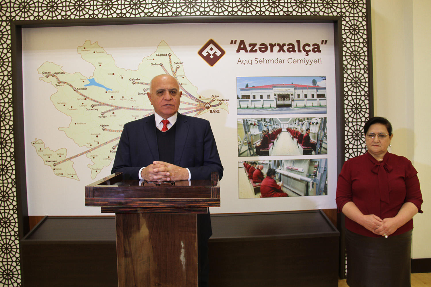 “Azərxalça”nın İsmayıllı rayonundakı yeni filialının ilk xalçaları kəsilib (FOTO)