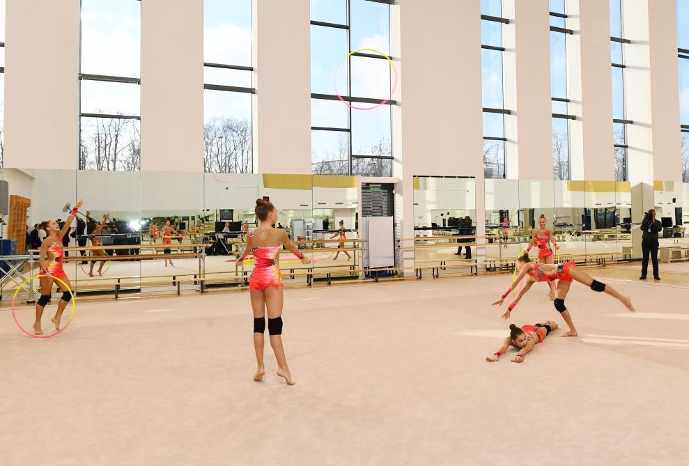 Birinci vitse-prezident Mehriban Əliyeva “Lujniki” Olimpiya Kompleksində Gimnastika Mərkəzi ilə tanış olub (FOTO) - Gallery Image