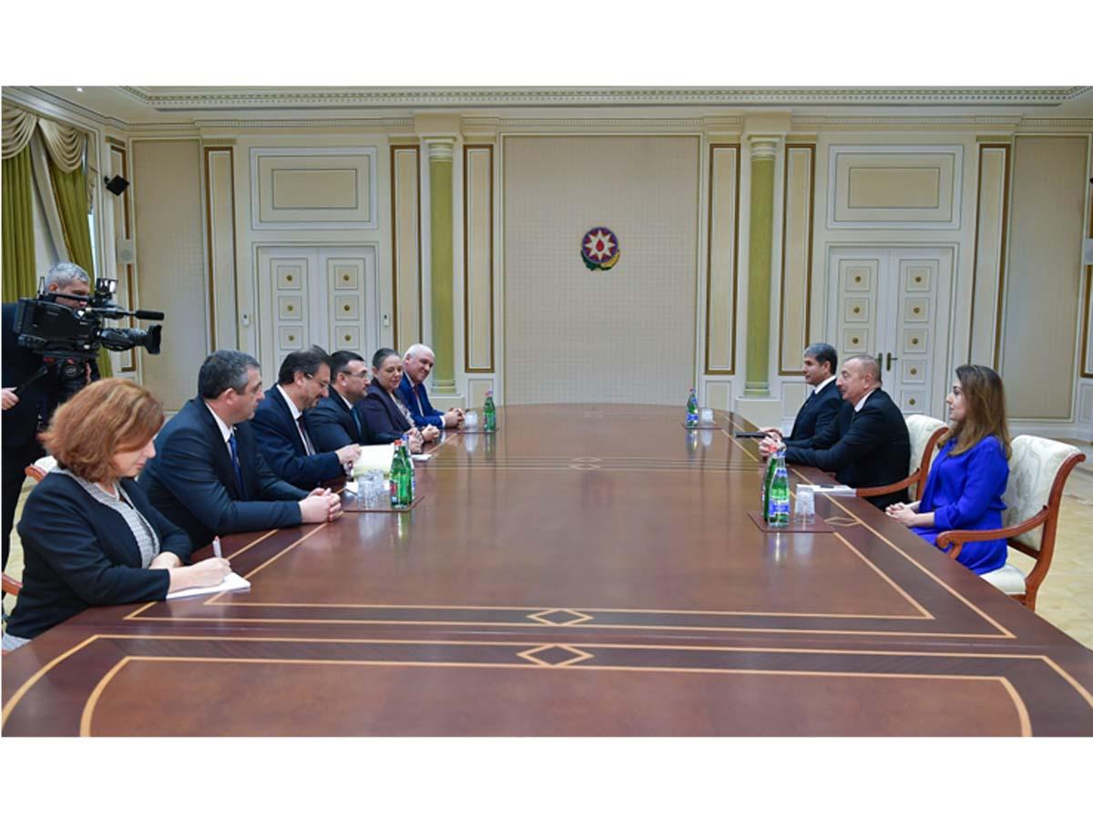 Президент Ильхам Алиев принял делегацию во главе с министром внутренних дел Болгарии