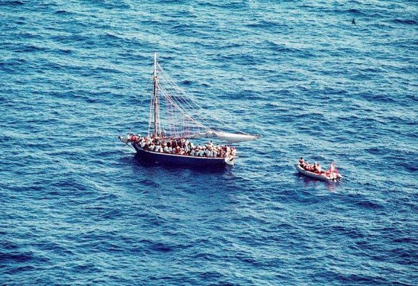 Turkish Coast Guard rescue about 70 illegal migrants