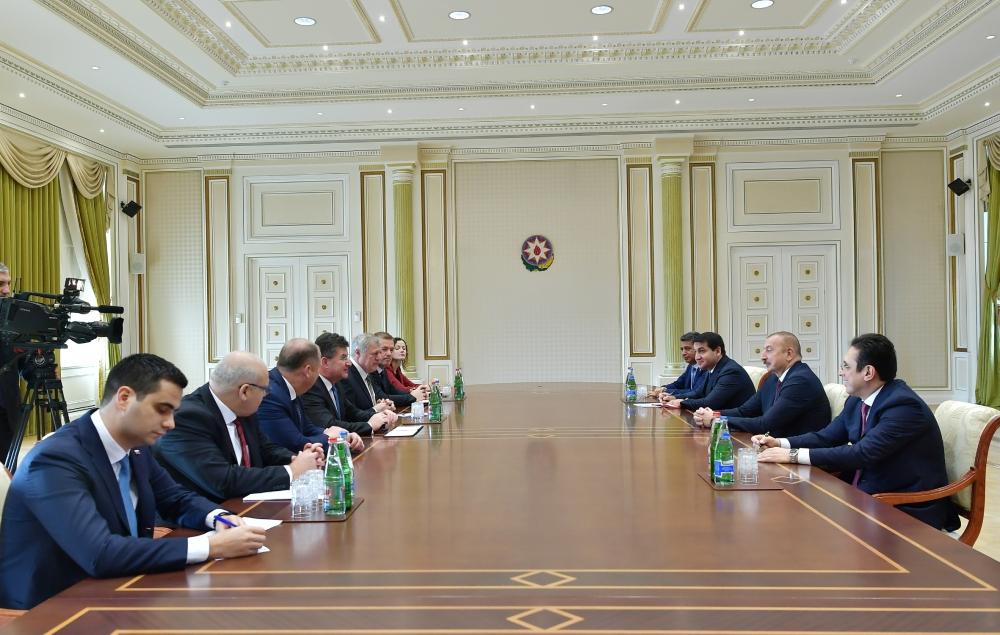 Президент Ильхам Алиев принял делегацию во главе с министром иностранных и европейских дел Словакии (ФОТО)