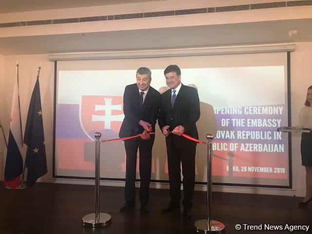 FM: Opening ceremony of Slovakia’s embassy to strengthen relations with Azerbaijan (PHOTO)