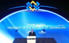 Президент Ильхам Алиев принял участие в церемонии открытия части проекта TANAP, соединяющейся с Европой (ФОТО)