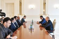 President Aliyev receives delegation led by Iranian minister of information and communications technology (PHOTO)