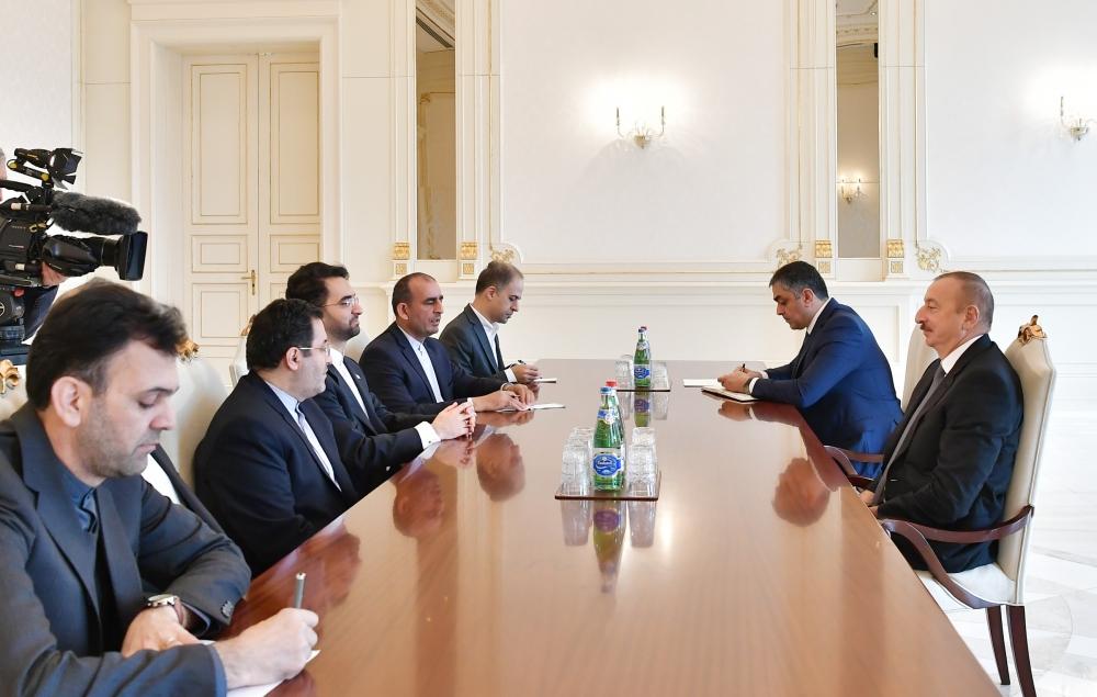 President Aliyev receives delegation led by Iranian minister of information and communications technology (PHOTO)