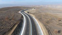 Президент Ильхам Алиев принял участие в открытии 101-117-километровой части магистральной автомобильной дороги Баку-Шамаха-Евлах (ФОТО) (версия 2)