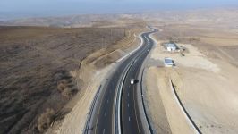 Президент Ильхам Алиев принял участие в открытии 101-117-километровой части магистральной автомобильной дороги Баку-Шамаха-Евлах (ФОТО)