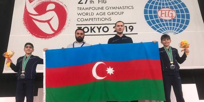 Azerbaijani trampoliners become silver medalists for first time in country’s gymnastics history (PHOTO)